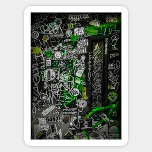 Street Green Graffiti Tag Art NYC Sticker